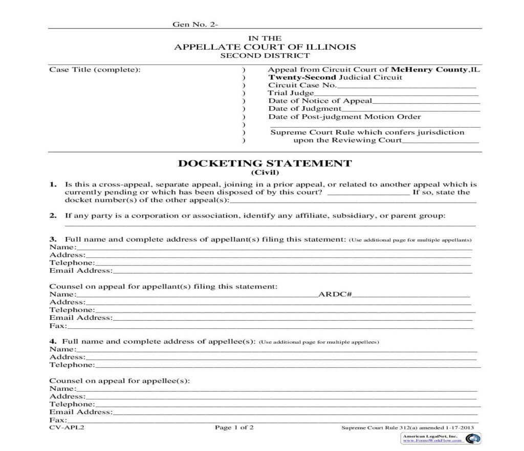 This Is A Illinois Form That Can Be Used For 2nd District Within