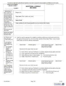 This Is A Illinois Form That Can Be Used For Expungement Sealing Within