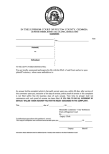 Top 7 Fulton County Court Forms And Templates Free To Download In PDF