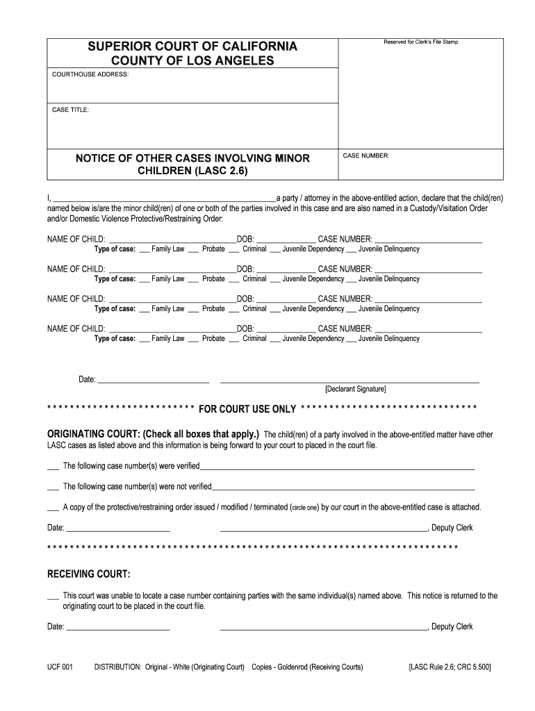 Ucf 001 Fill Out And Sign Printable PDF Template SignNow