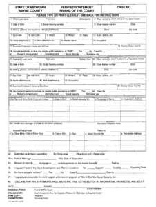 Wayne County Friend Of The Court Forms Fill Out And Sign Printable